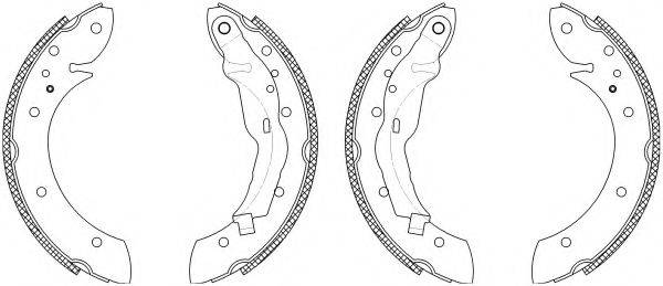 HELLA 8DB355003161 Комплект гальмівних колодок