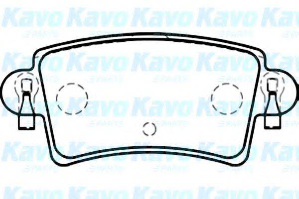 KAVO PARTS BP6576 Комплект гальмівних колодок, дискове гальмо