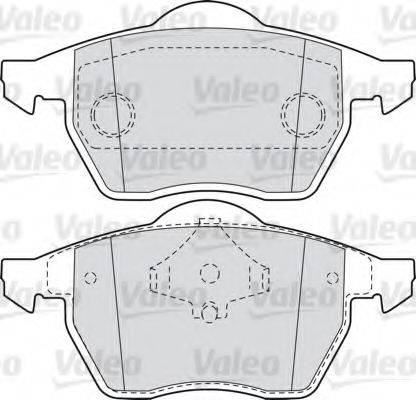 VALEO 598486 Комплект гальмівних колодок, дискове гальмо