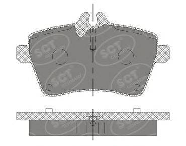 SCT GERMANY SP409PR Комплект гальмівних колодок, дискове гальмо