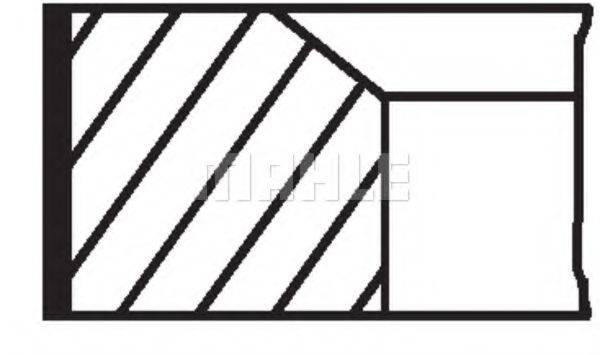MAHLE ORIGINAL 02204N0 Комплект поршневих кілець