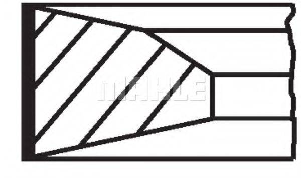 MAHLE ORIGINAL 15106N0 Комплект поршневих кілець