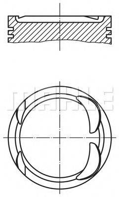 MAHLE ORIGINAL 6316000 Поршень