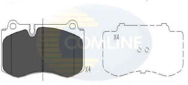 COMLINE CBP06020 Комплект гальмівних колодок, дискове гальмо