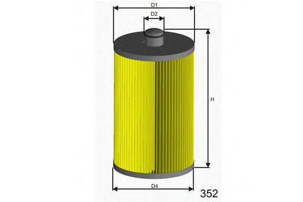 MISFAT F126 Паливний фільтр