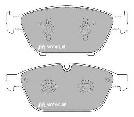 MOTAQUIP LVXL1709 Комплект гальмівних колодок, дискове гальмо