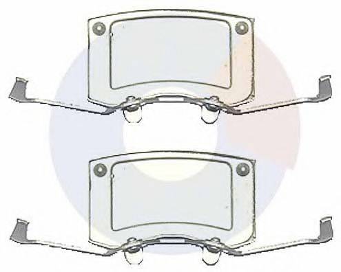 CARRAB BRAKE PARTS 2507 Комплектуючі, колодки дискового гальма