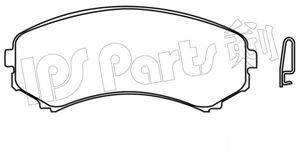 IPS PARTS IBD1509 Комплект гальмівних колодок, дискове гальмо