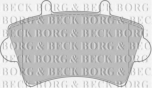 BORG & BECK BBP1746 Комплект гальмівних колодок, дискове гальмо