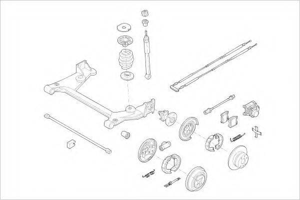 DELPHI OPEL01815R Підвіска колеса