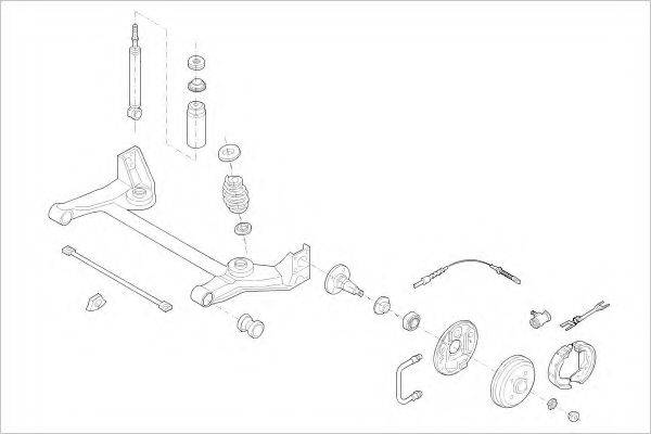 DELPHI OPEL07100R Підвіска колеса