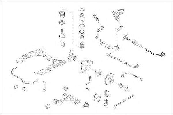 DELPHI OPEL15325F Підвіска колеса