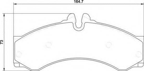 MAGNETI MARELLI 363710034068 Комплект гальмівних колодок, дискове гальмо