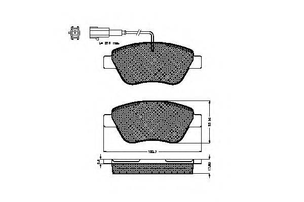 CITROEN 425496 Комплект гальмівних колодок, дискове гальмо