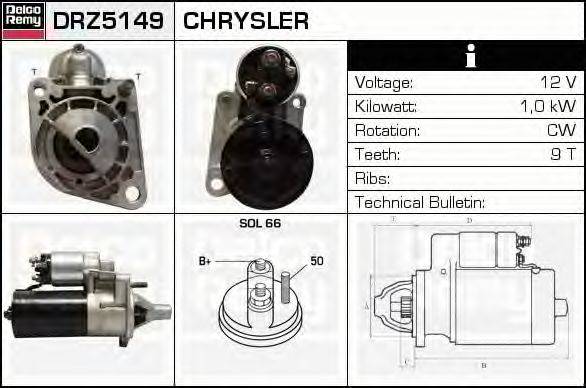 CHRYSLER 5213450 Стартер