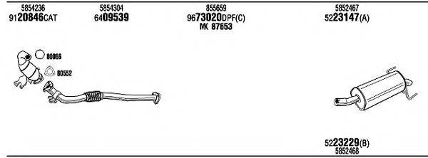 WALKER OPH18072BE Система випуску ОГ