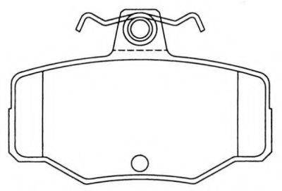 AISIN ASN2008 Комплект гальмівних колодок, дискове гальмо