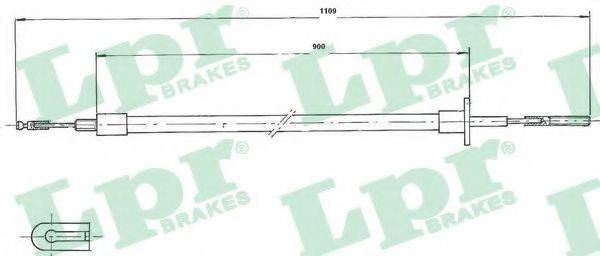 MALO 21176 Трос, управління зчепленням