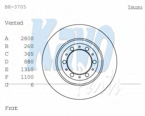 KAVO PARTS BR-3705