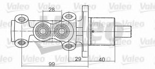 VALEO 350820 головний гальмівний циліндр