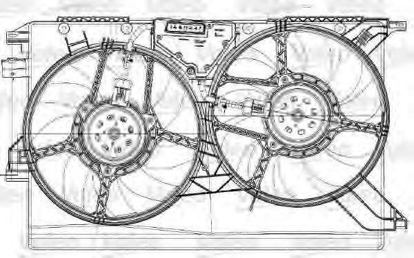 FIAT 71740487 Електродвигун, вентилятор радіатора