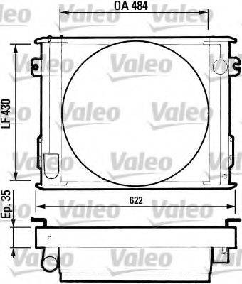 VALEO TC149 Радіатор, охолодження двигуна