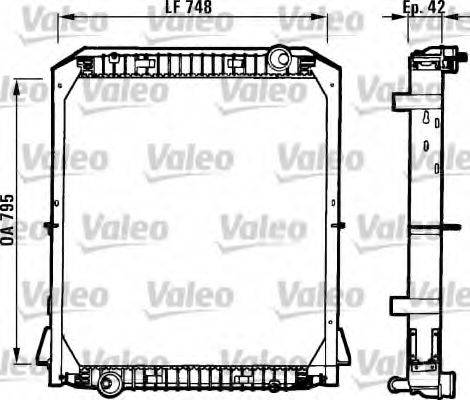VALEO TC135 Радіатор, охолодження двигуна