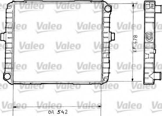 VALEO TC131 Радіатор, охолодження двигуна
