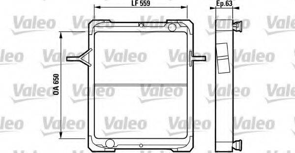 VALEO 33120 Радіатор, охолодження двигуна
