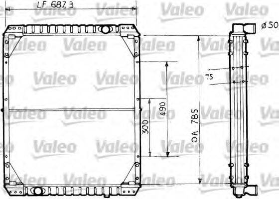 VALEO 34828 Радіатор, охолодження двигуна