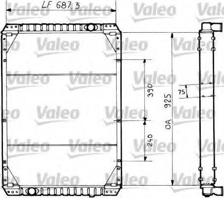 VALEO 34844 Радіатор, охолодження двигуна