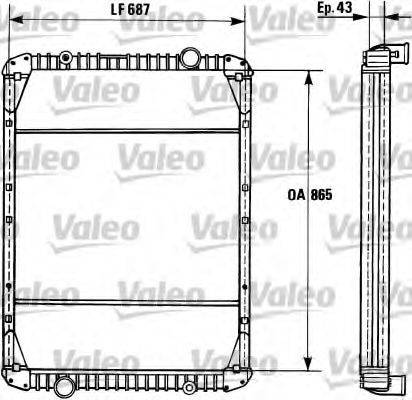 VALEO 755498 Радіатор, охолодження двигуна