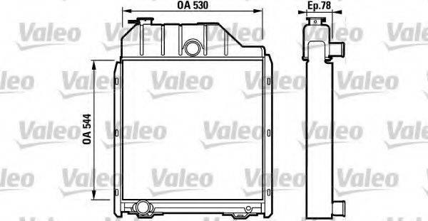 VALEO 34702 Радіатор, охолодження двигуна