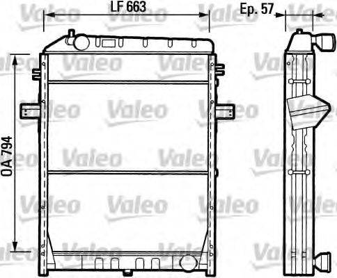 VALEO TC145 Радіатор, охолодження двигуна