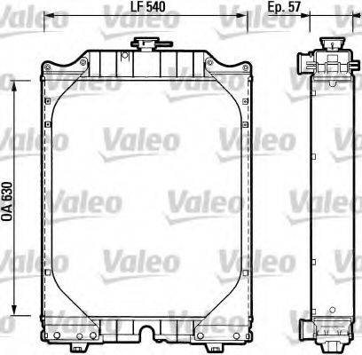 VALEO TC502 Радіатор, охолодження двигуна