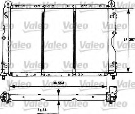 VALEO RC115 Радіатор, охолодження двигуна