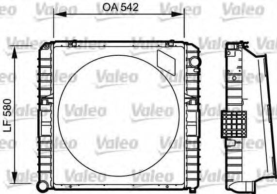 VALEO TC133 Радіатор, охолодження двигуна
