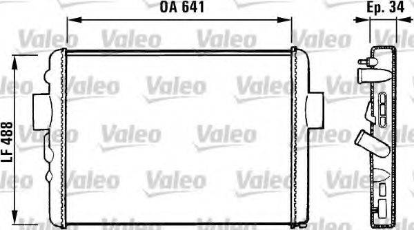 VALEO TC134 Радіатор, охолодження двигуна