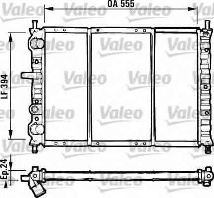 VALEO RC133 Радіатор, охолодження двигуна