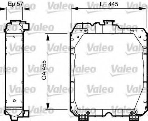 VALEO RC2107 Радіатор, охолодження двигуна
