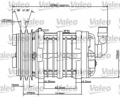 VALEO 815808 Компресор, кондиціонер
