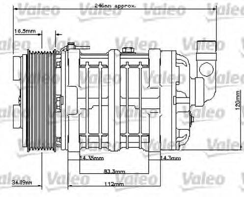 VALEO 815809 Компресор, кондиціонер