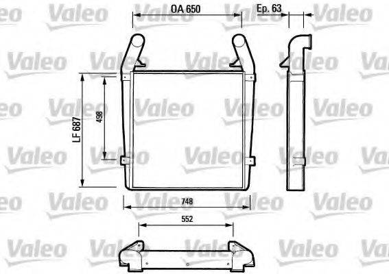 VALEO 77300 Інтеркулер