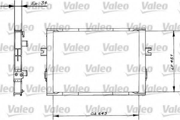 VALEO TC106 Радіатор, охолодження двигуна