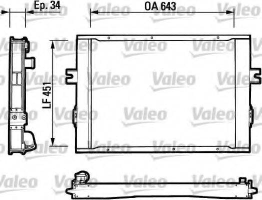 VALEO TC115 Радіатор, охолодження двигуна