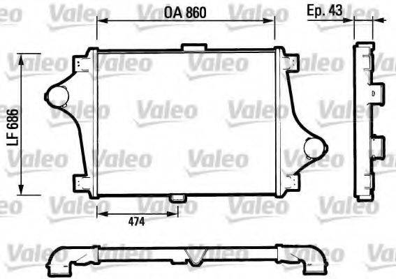 VALEO 77340 Інтеркулер
