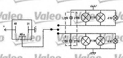 CITROEN 6323-24 Переривник покажчиків повороту