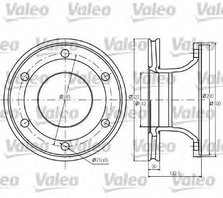 VALEO DF999 гальмівний диск