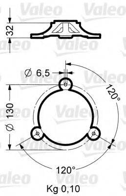 VALEO 40027 Кронштейн, проблисковий маячок