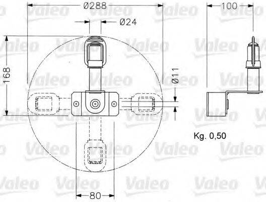 VALEO 040033 Кронштейн, проблисковий маячок